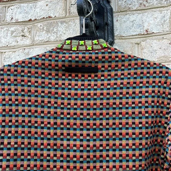 Vintage Jean Paul Gaultier Mulitcolor Wool Beaded Jacket - Picture 12 of 15